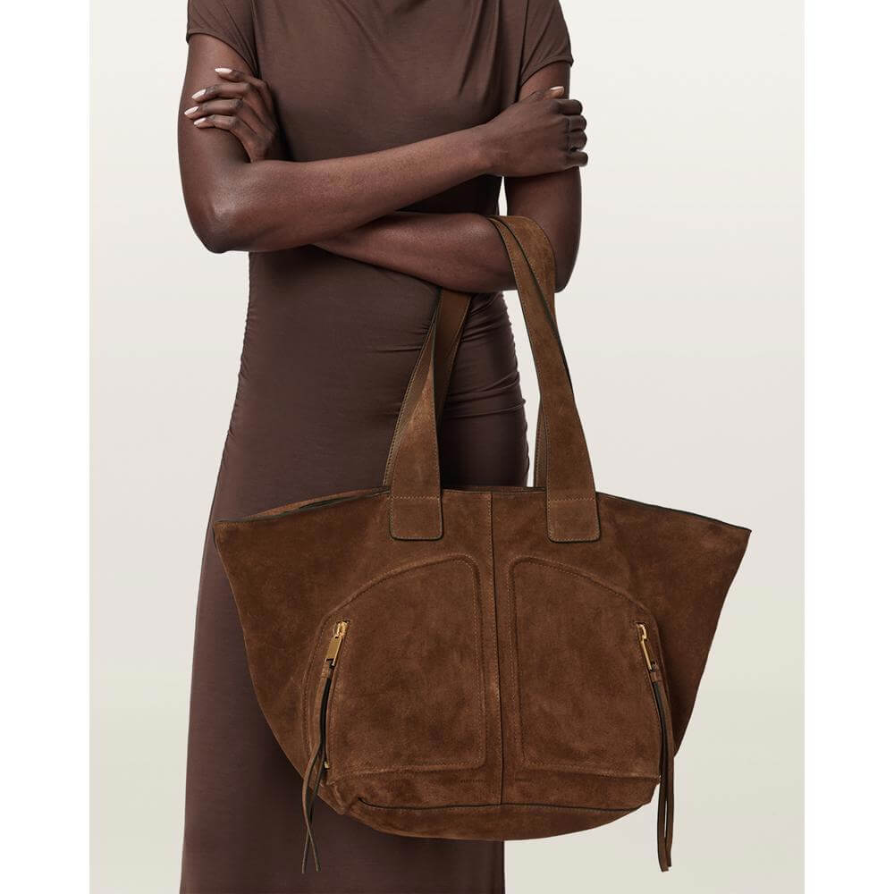 AllSaints Jean Rey Suede Tote